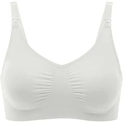 Medela Women's Maternity and Nursing Bra - Seamless, Non-Wired Bra for Pregnancy and Breastfeeding with Stretchy Band and Breathable Fabric...