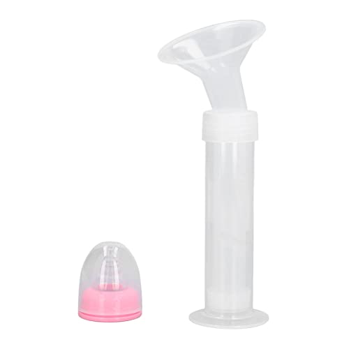 Extractor de leche manual, cubierta rosa Material PP Jeringa Tipo Jeringa Extractor de leche Liviano Portátil para mujeres Para mujeres...