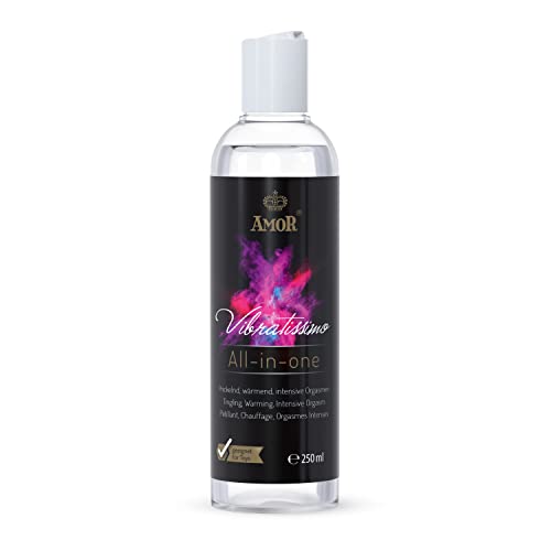 Vibratissimo Play Gel all-in-one 250 ml I Lubricante con efecto cálido, estimulante y potenciador del orgasmo I lubricación a base de agua...