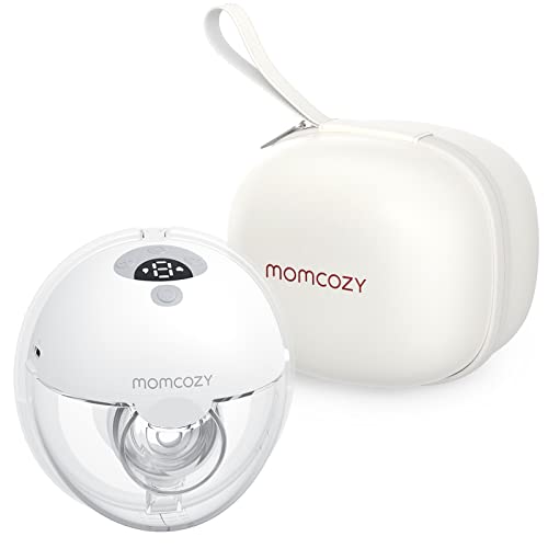 Momcozy M5 Sacaleches Manos Libres, Extractor de Leche Portátil de Boca de Bebé Brida de Doble Sellado con 3 Modos y 9 Niveles, Extractor...