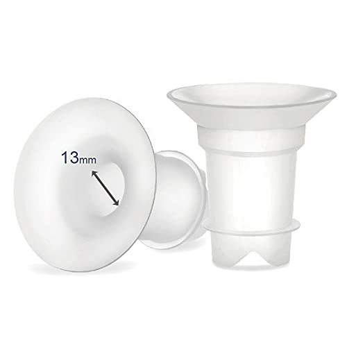 Maymom Insertos de brida de 13 mm para Medela y Spectra de 24 mm para escudos/bridas de Medela Freestyle y Sonata para reducir el tunel de...
