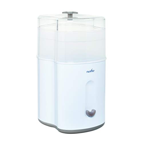 Nuvita 1082 – Esterilizador a vapor compacto – Esterilizador eléctrico de biberón – Caben hasta 5 biberones, tetinas y accesorios...