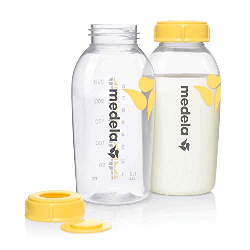 Medela - Biberones para leche materna (250 ml, sin BPA, 2 unidades)