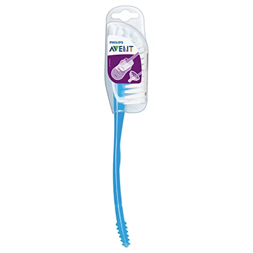Philips Avent SCF145/06 - Cepillo escobilla de limpieza para biberones y chupetes, color azul