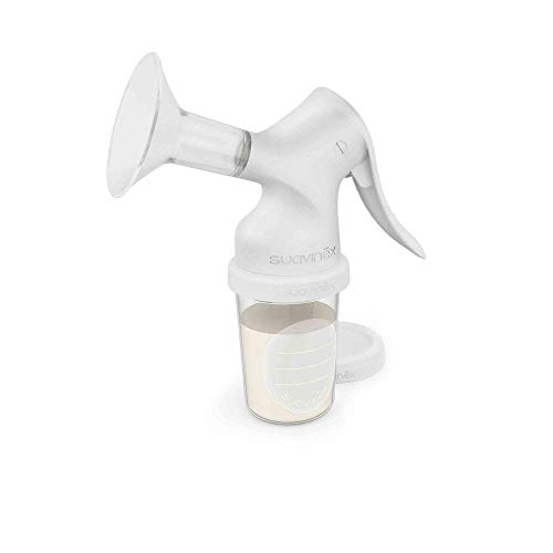 Suavinex - Pack Extractor manual de leche materna. incluye Biberon anticólicos de silicona + 3 Bolsas almacenaje con tapón + Tarro...