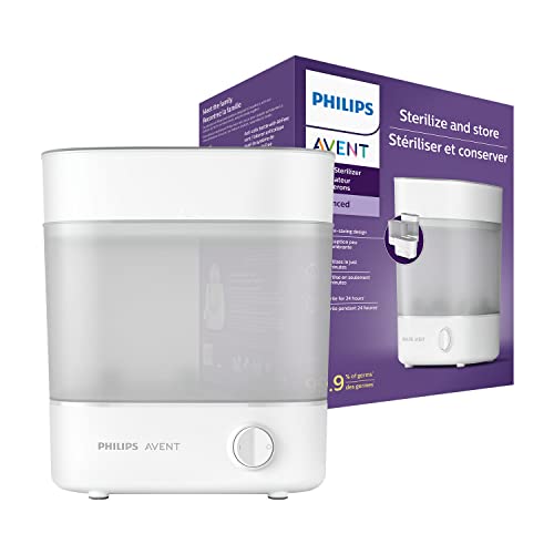 Philips Avent SCF291/00 Esterilizador De Botellas Eléctrico A Vapor Para Hasta 6 Biberones, Tetinas Y Accesorios, Diseño Modular, Color...