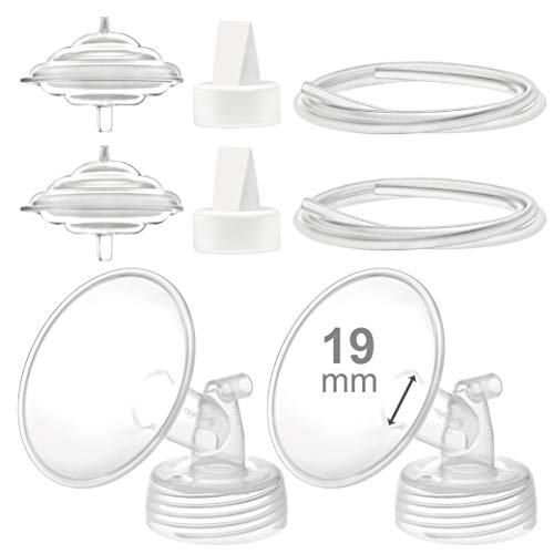 Maymom Piezas De La Bomba Compatibles Con Spectra S2 Spectra S1 Spectra 9 Plus Extractor De Leche, Brida (19 Mm) Tubo De Valvula Protector...