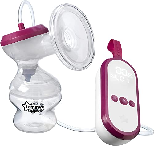 Tommee Tippee Extractor de leche eléctrico, unidad USB recargable y portátil muy silencioso con modos de masaje y expreso