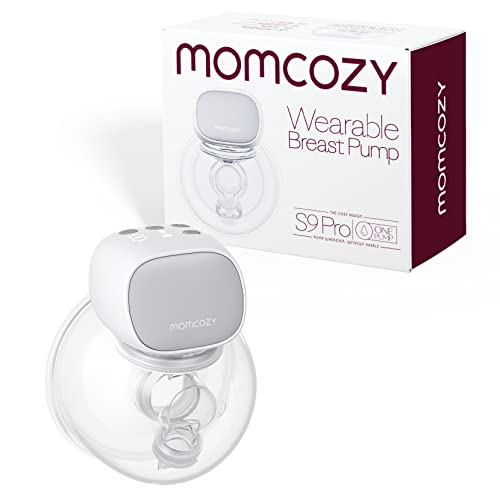 Momcozy S9 Pro Sacaleches Electricos, Sacaleches Manos Libres con Pantalla LED, Extractor de Leche Eléctrico Portátil con 2 Modos y 9...