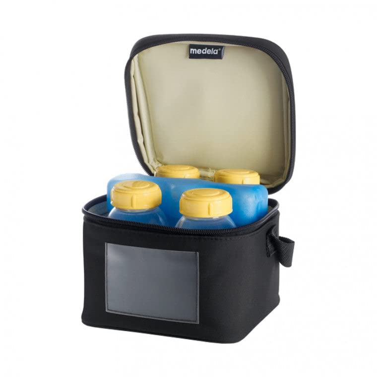 Medela Cooler Bag with 150 ml BPA-free bottles - Set of 4 storage bottles for expressing, freezing and storing breast milk, with a storage...