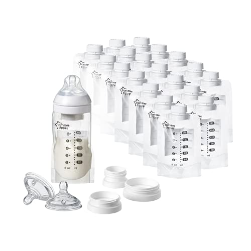 Set inicial para biberones de leche materna Express and Go, de Tommee Tippee