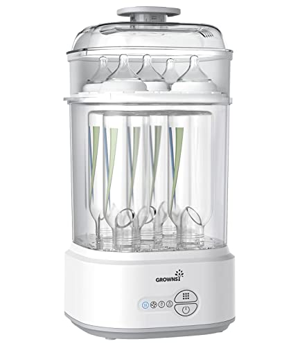 Esterilizador y Secador de Biberones, Esterilizador de Biberones a Vapor Eléctrico para Todo Tipo de Botellas, Accesorios para Sacaleches,...