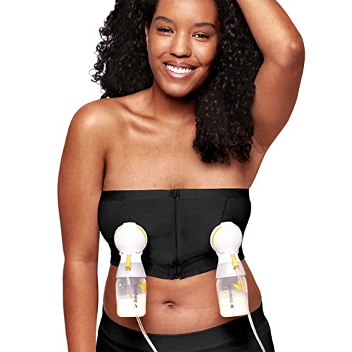 Medela Hands-Free, Top de extracción manos libres, Sujetador de extracción Easy Expression con material Adaptive Stretch para un ajuste...