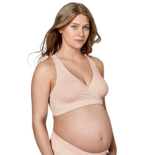 Medela Keep Cool Sleep Bra, Sujetador de maternidad y lactancia sin costuras con una zona de transpiración que cubre toda la espalda y...