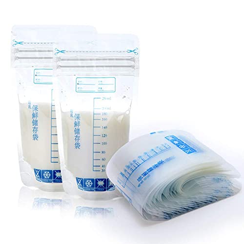 MMBABY 100 bolsas de almacenamiento de leche materna, prácticas bolsas de almacenamiento de leche materna, ahorran espacio, perfil plano,...